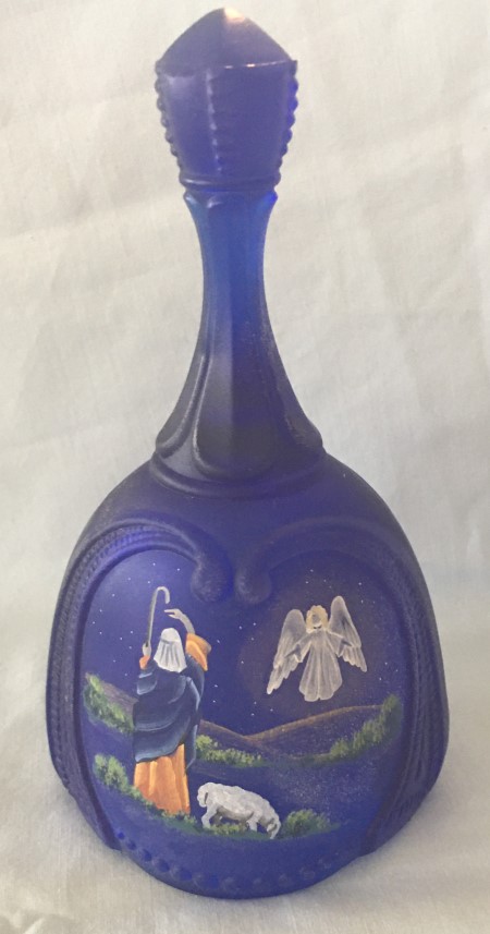 VTG 1983 LOUISE PIPER HAND PAINTED SIGNED FENTON VASE