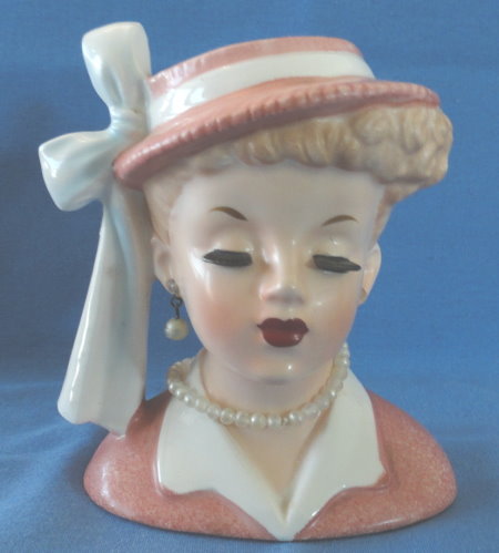 Lady Head Vases - by Inarco, Enesco, Holt Howard and more
